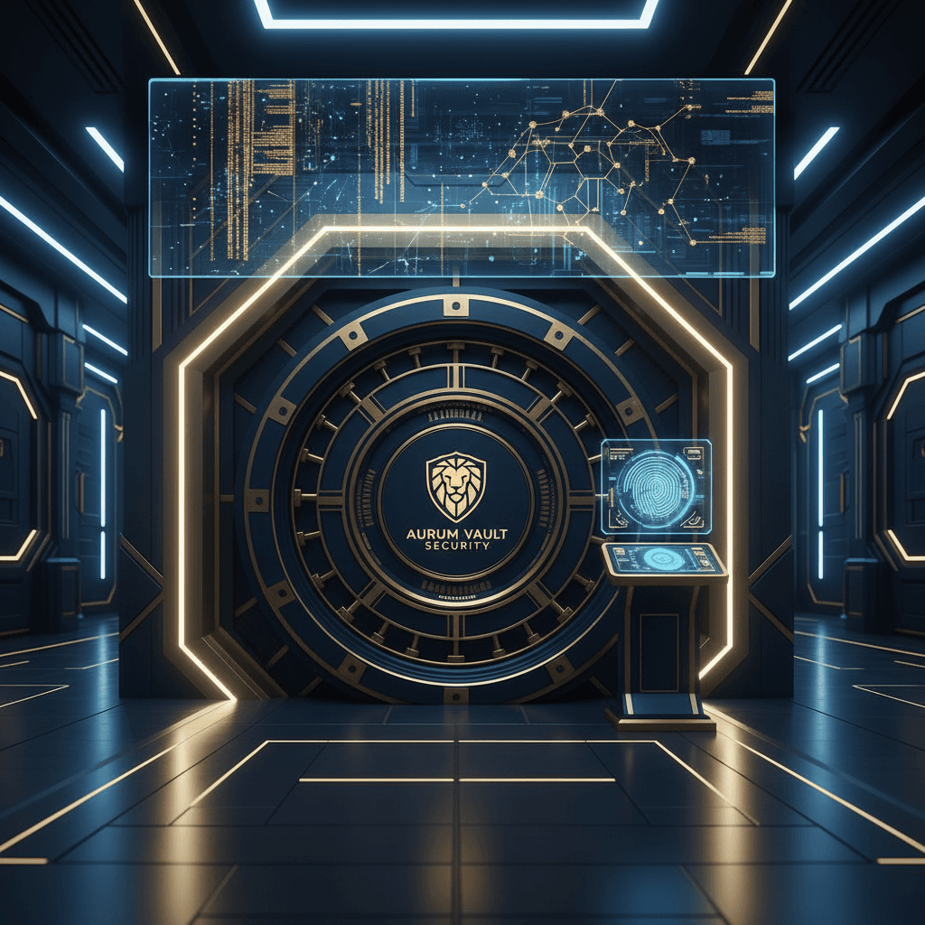Auremont Bank institutional security vault with advanced encryption technology